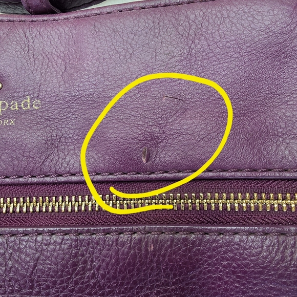 Kate Spade Purple Leather Crossbody Bag - Picture 9 of 9